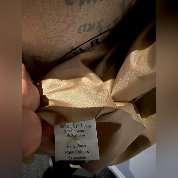 Honey & Beau Rider Tux Jacket, Camel Size 10 - Picture 9 of 14